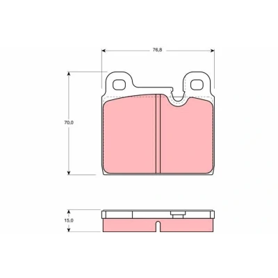 Image of 90135196302, 90135196311, 90135196313, 90135196327, 90135199700 Brake pad set TRW GDB918 prepared for wear indicator