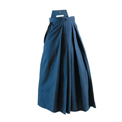Image of Playwell Deluxe Martial Arts Kendo/Aikido Hakama Navy Blue NEW (27 180cm)