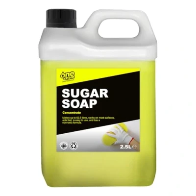 Image of One Chem Professional Sugar Soap Concentrate, 2.5 Litre, Walls, Grease, Grime, Dirt and Stain Remover, Kitchen Degreaser, Versatile Cleaner