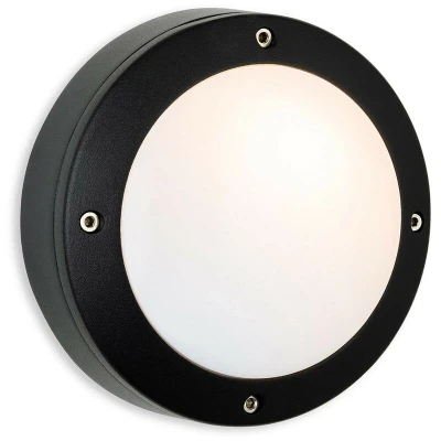 Image of Firstlight Nova Modern Style Bulkhead in Black and Opal