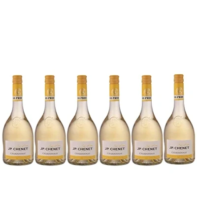 Image of J.P. Chenet So Free Alcohol White Wine Chardonnay No Added Flavours, Authentic Taste Origin : France (6 x 0.75 L)