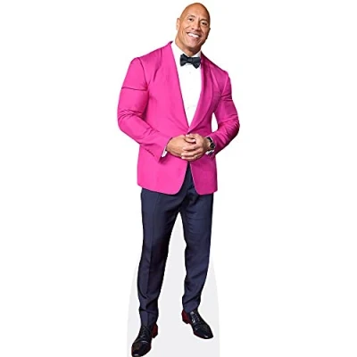 Image of Dwayne &#039;The Rock&#039; Johnson (Pink Suit) Life Size Cutout