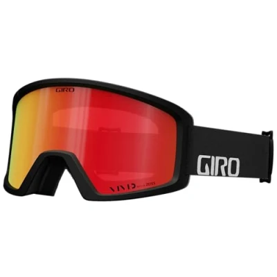 Image of Giro Blok Snow Goggle Black Wordmark Vivid Ember