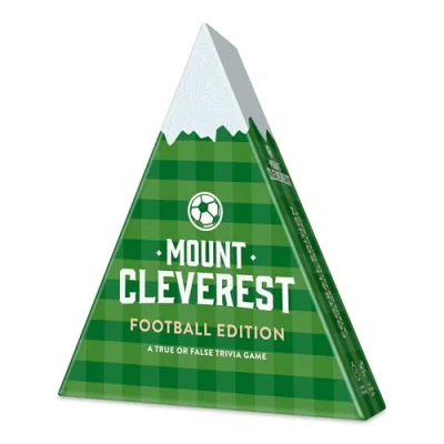 Image of MOUNT CLEVEREST Football Edition True or False Trivia Game Fun Family Card for Adults &amp; Kids Party Games Birthday Travel Gift Boys and Girls Stocking Filler