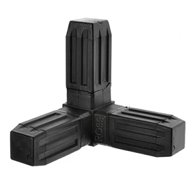 Image of Square Tube Connectors by Ross Castors Heavy Duty for Metal 3 Way (25 x 25mm)