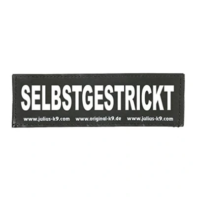 Image of Interchangeable Patches, 1 pair, SELBSTGESTRICKT, Size: Small, Black
