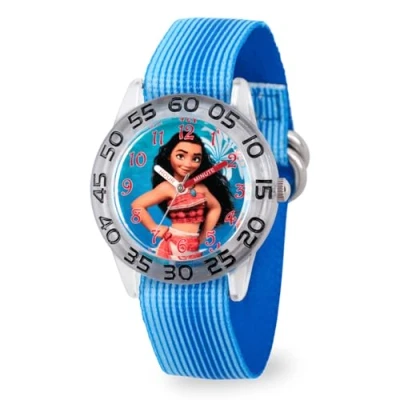 Image of Disney Girl&#039;s Analog Quartz Watch with Nylon Strap WDS000043