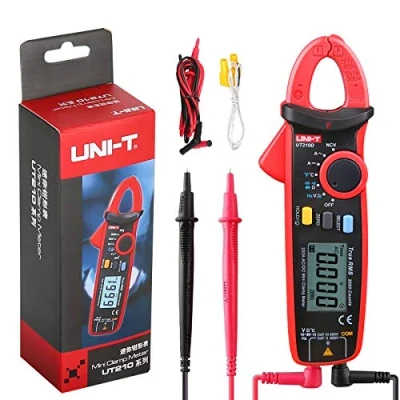 Image of UNI T UT210D Digital Clamp Meter AC/DC Current Voltage Resistance Capacitance Multimeter