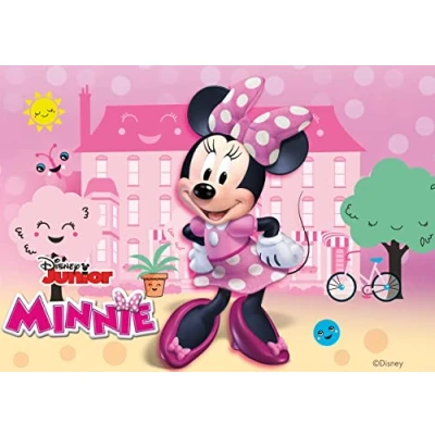 Image of Dekora, Minnie Mouse, Edible Cake Topper, Decoration for Children&#039;s Birthday Cake, Icing A5