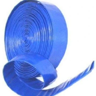 Image of Equip247uk Blue Layflat Water Discharge Hose Pipe Pump Irrigation 25mm (1&quot;) (100m)