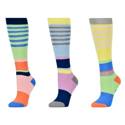 Image of Dublin Kids 3 Pack Socks, Colour Block, Childs One Size