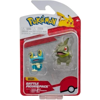 Image of Pokémon PKW2645 Battle Figure Pack Milza &amp; Froxy Official Detailed Figures, 5 cm Each