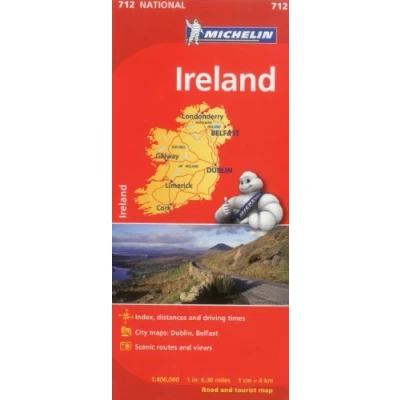 Image of Ireland Michelin National Map 712: Straßen und Tourismuskarte Autoren