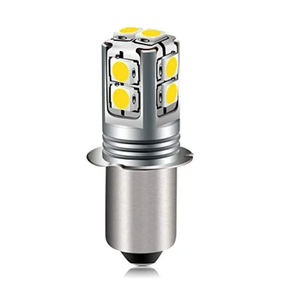 Image of Ruiandsion P13.5S Base LED Bulb 6 40 Volt Upgrade Torch Light 4300K Warm White 6V 9V 12V 18V 19.2V 24V Replacement for Flashlight Lantern Work Light,Non Polarity