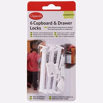 Image of Clippasafe Model 71/1 Drawer Locks (6 Pack) Mail Order Box