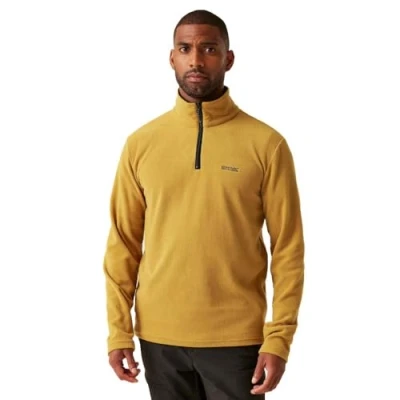 Image of Regatta Men&#039;s Thompson Lightweight Half Zip Fleece Mustard