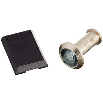 Image of ABUS 2300 04914 Wide Angle Door Viewer with Cover, Silver