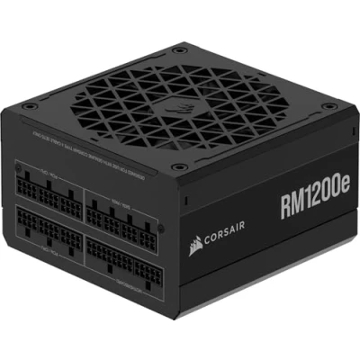 Image of CORSAIR RM1200e (2025) Fully Modular Low Noise ATX Power Supply with 12V 2x6 Cable 3.1 &amp; PCIe 5.1 Compliant, Cybenetics Platinum Efficiency, 105C Rated Capacitors, Modern Standby Mode Black