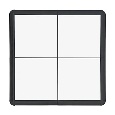 Image of Nicoman Dance Floors, Tap Ballet Dancing Portable Floating Sprung System Flooring, White, 4 Piece