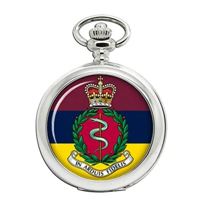 Image of Giftshop UK Royal Army Medical Corps, British Full Hunter Pocket Watch