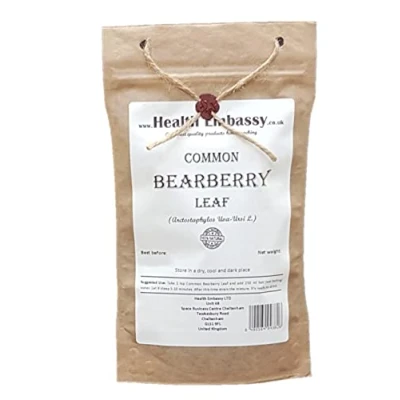 Image of Health Embassy Common Bearberry Leaf Tea Arctostaphylos Uva Ursi L 100g