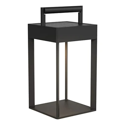 Image of Kuro 250 Outdoor LED Portable Box Light Textured Black Touch Dimmer