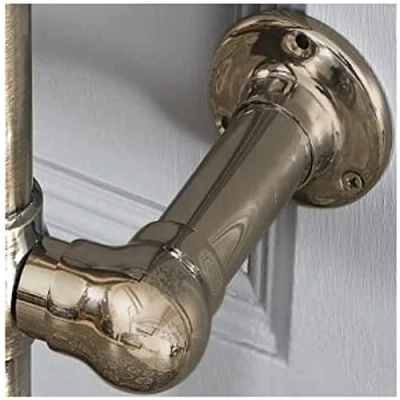 Image of Milano Elizabeth Traditional Electric Dual Fuel Heated Towel Rail Radiator Element Cable Cover Dark Gold