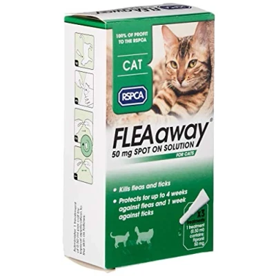 Image of RSPCA FleaAway Spot On Solution for Cats, 50 mg