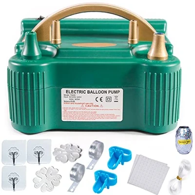 Image of PuTwo Balloon Pump, 220 240V 600W Electric 18 pcs Pump with Dual Nozzle and Inflation Modes, Inflator, Air for Garland, Party Decorations