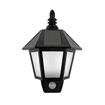 Image of Onerbuy Solar Powered Motion Sensor Wall Lights Outdoor Security Sconces LED Lantern Lamp for Garden Fence Patio Deck