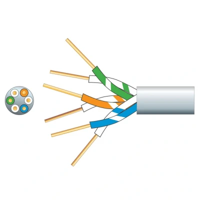 Image of 3 Pairs Telephone Cable White 100m Drum
