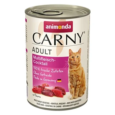Image of animonda Carny adult cat food, wet food for cats, multi meat cocktail, 6 x 400g