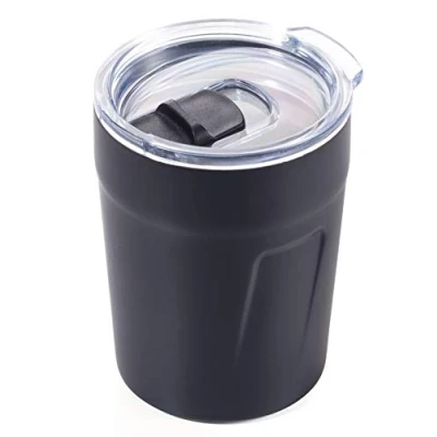 Image of Troika Unisex Adult Espresso Doppio Travel Paper Mug, Black, 90 x 70 mm