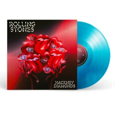 Image of The Rolling Stones Hackney Diamonds Blue vinyl &amp; Alternate Cover Artwork Sealed 2023 UK LP 554645 9