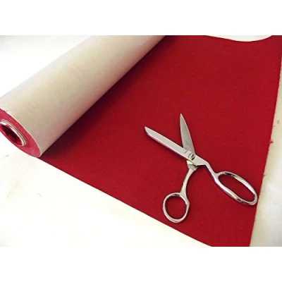 Image of Self Adhesive Felt Baize Fabric Mini Rolls Berry, Sample 23cmx23cm 9&quot;x9&quot;