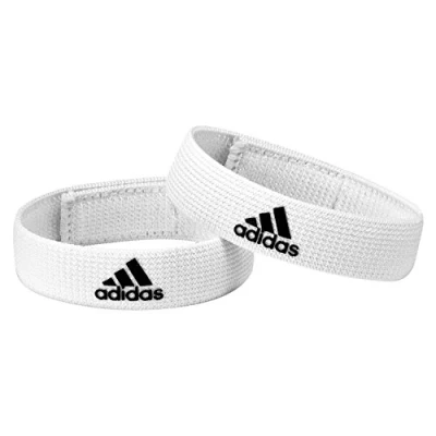 Image of adidas Unisex Sock holder FOOTBALL/SOCCER SHIN GUARD, White / Black, One Size