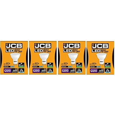 Image of 4 X JCB 5w = 50w LED GU10 100deg 6500k Daylight 370lm [Energy Class A+]