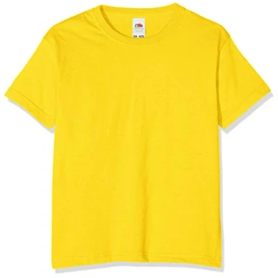 Image of FRUIT OF THE LOOM Boy&#039;s Valueweight Short Sleeve T Shirt, Sunflower, 12 13 Years UK