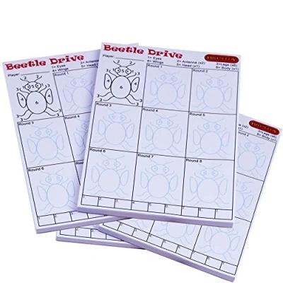 Image of Brimtoy Beetle Drive Score pads for game x 4