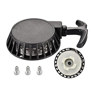 Image of GOOFIT Motorcycle Black Pull Start Recoil Starter Assembly Replacement For 2 stroke 43cc 47cc 49cc Pocket Bike Brush Cutter ATV Mini Dirt Scooter Water pump