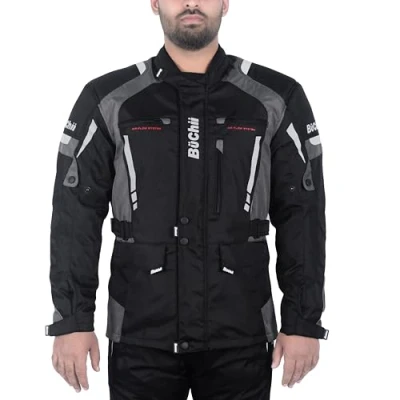 Image of Buchii Motorcycle Jacket motorbike Heavy Duty Cordura 600D Waterproof Hi Vis Full Body Protective CE Armoured Winter Summer Biker jackets for men