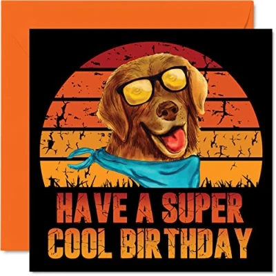 Image of Funny Birthday Cards for Men Women Cool Super Rude Card Mum Dad Brother Sister Son Daughter Nan Grandad, 145mm x Greeting Cards, Joke Humour 30th 40th 50th Bday