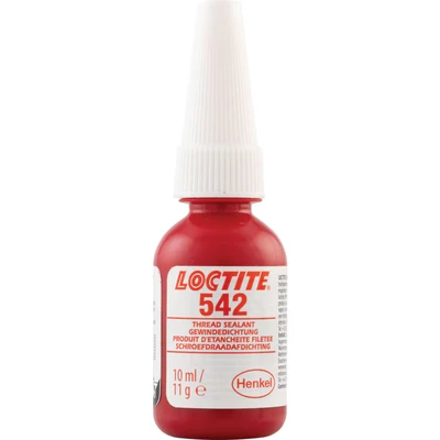 Image of Loctite 135483 542 Threadlocker Adhesive Glue, Thread Sealant, Medium Strength, 10ml