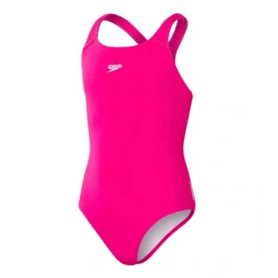 Image of Speedo Girls ECO ENDURANCE+ Medalist Swimsuit for kids, Size: 13 14y, Electric pink