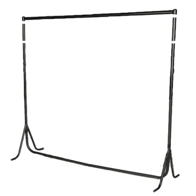 Image of 5ft Long x 4ft5ft6ft7ft High Heavy Duty Clothes Rail Hanging Garment Dress Display Steel Rack Market Stand Strong Sturdy and Economical Fishtail (5ft 7ft High)