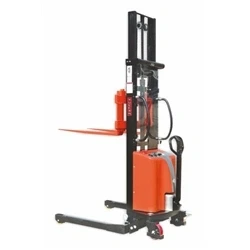 Image of Vulcan Manual Straddle Stacker Fork Height mm: 2500 Steel Black/Orange