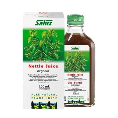 Image of Salus Stinging Nettle Organic Fresh Plant Juice 200ml (Pack of 4)