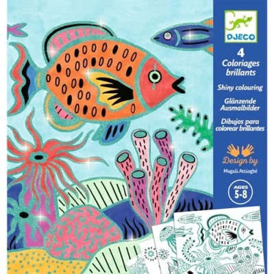 Image of DJECO Surprises coloring pages under the sea