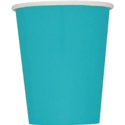 Image of Unique Caribbean Teal Paper Cups