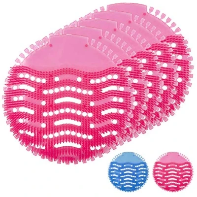 Image of Urinal Screen Splash Mats, Scented Toilet Deodorizer and Guards for Men’s (Urinal Cherry Pink, PACK OF 5)